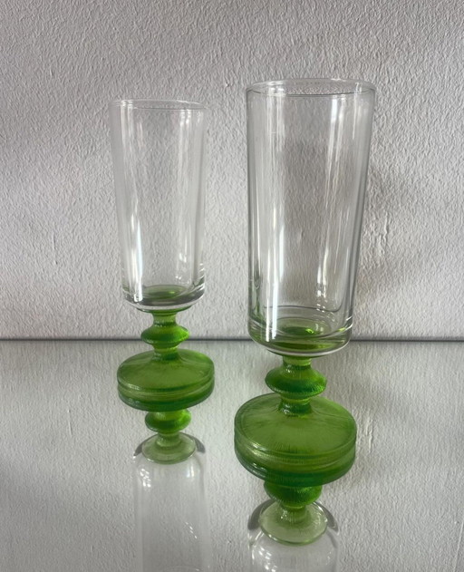 5 Verres italiens 1970S