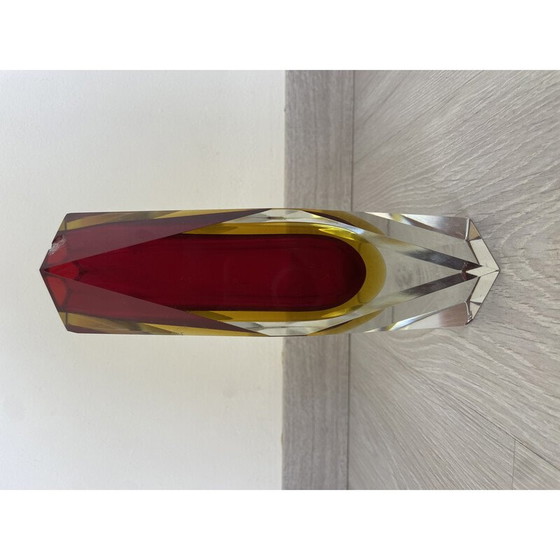 Image 1 of Vase vintage Sommerso en verre de Murano par Flávio Poli pour Alessandro Mandruzzato