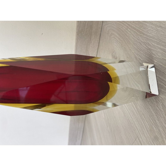 Image 1 of Vase vintage Sommerso en verre de Murano par Flávio Poli pour Alessandro Mandruzzato