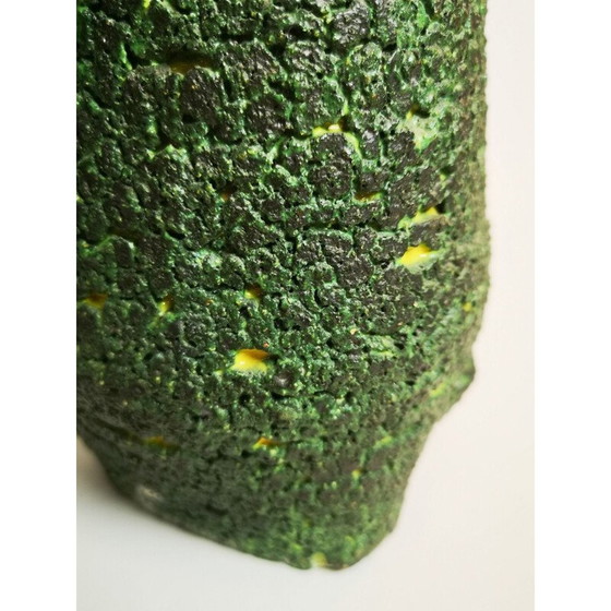 Image 1 of Vase de table vintage en céramique vert émeraude, 1970