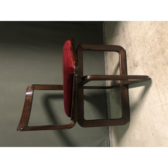 Image 1 of Ensemble de 4 chaises de salle à manger vintage, Italie 1960