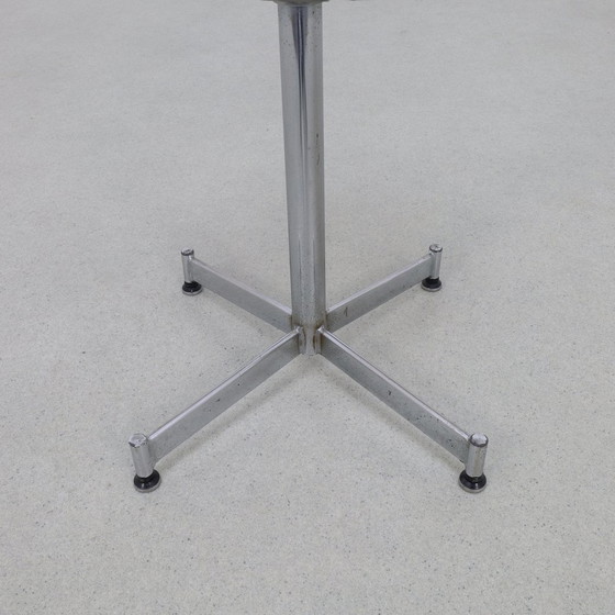 Image 1 of Tabouret réglable en chrome, 1960S New Upholstered