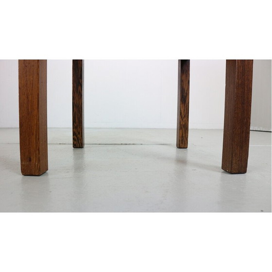 Image 1 of Ensemble de 4 chaises vintage en rotin et wengé par Martin Visser, Pays-Bas 1960