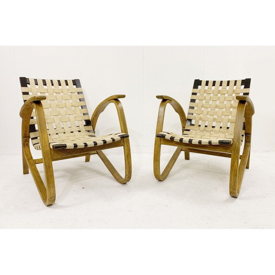 Image 1 of Paire de fauteuils vintage en bois courbé par Jan Vanek pour Up Závody, Tchécoslovaquie 1930