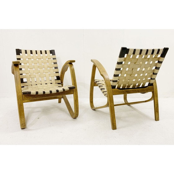 Image 1 of Paire de fauteuils vintage en bois courbé par Jan Vanek pour Up Závody, Tchécoslovaquie 1930