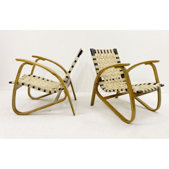 Image 1 of Paire de fauteuils vintage en bois courbé par Jan Vanek pour Up Závody, Tchécoslovaquie 1930