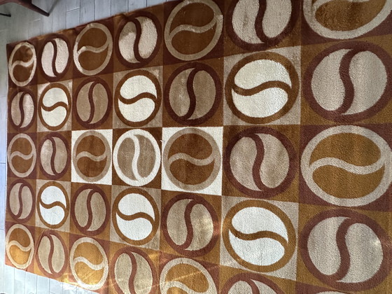 Image 1 of Tapis Vintage Design Années 60 70 