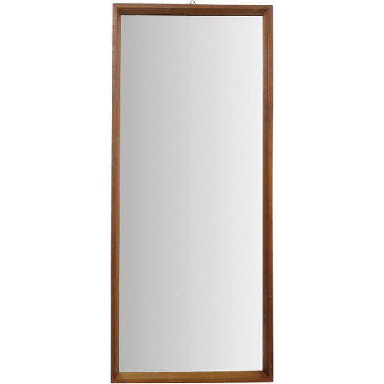 Image 1 of Miroir scandinave en bois vintage, 1960