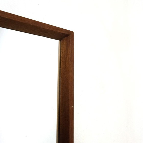 Image 1 of Miroir scandinave en bois vintage, 1960