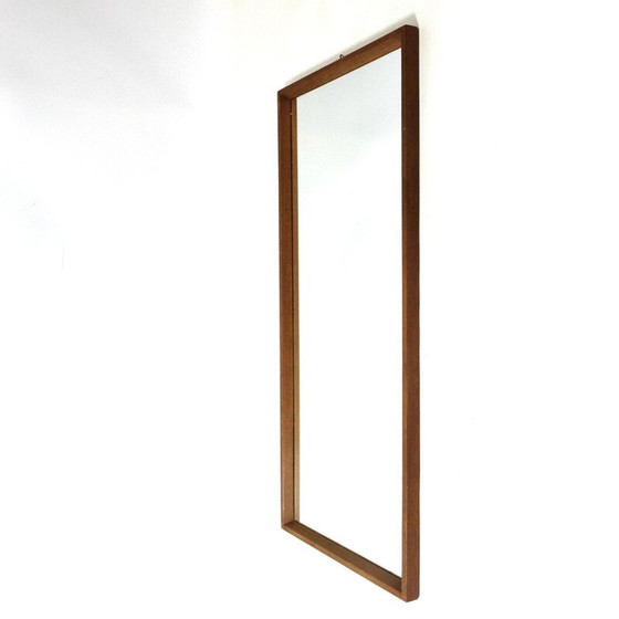 Image 1 of Miroir scandinave en bois vintage, 1960
