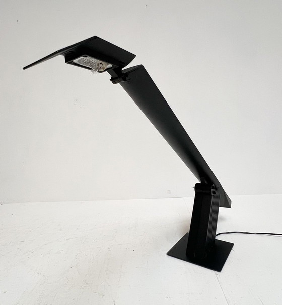 Image 1 of Lampe de bureau Condor noire par Hans Von Klier pour Bilumen, 1980's