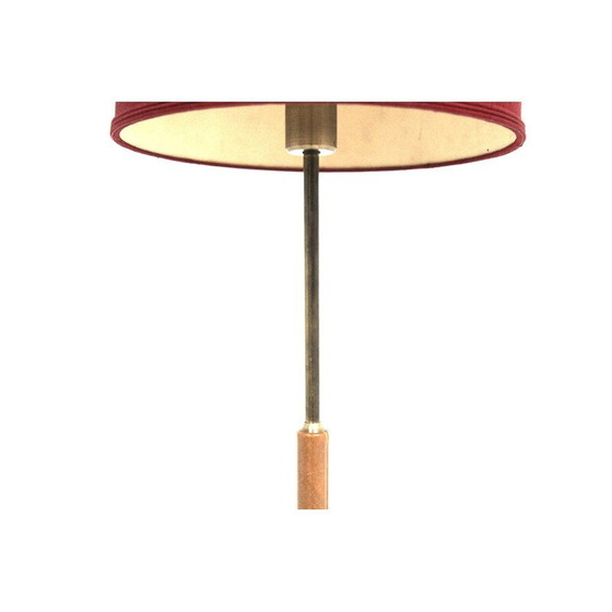 Image 1 of Lampadaire vintage en métal et vinyle, Suède 1950