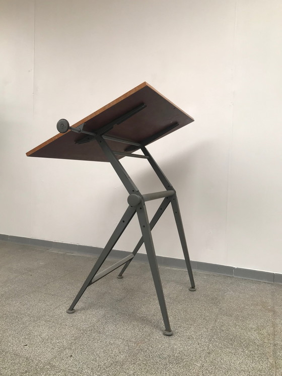 Image 1 of Friso Kramer / Wim Rietveld Table à dessin + chaise à dessin