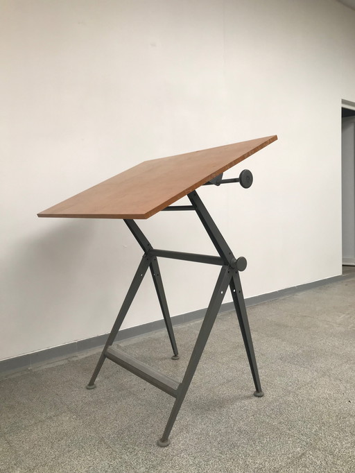 Friso Kramer / Wim Rietveld Table à dessin + chaise à dessin