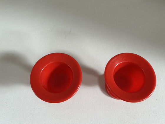 Image 1 of Forse Gniska Design Set de 2 coquetiers rouges