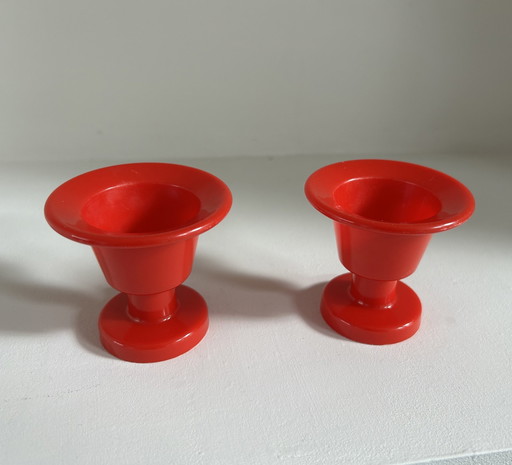 Forse Gniska Design Set de 2 coquetiers rouges