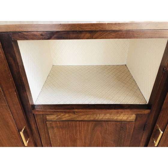 Image 1 of Buffet art déco vintage en noyer 1950