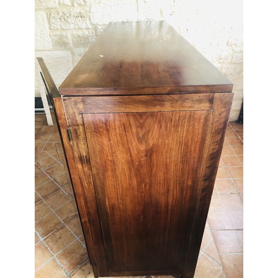 Image 1 of Buffet art déco vintage en noyer 1950