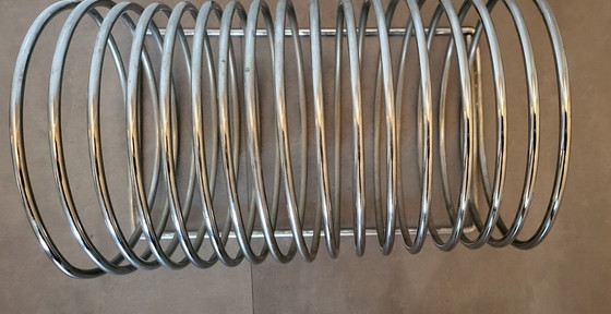 Image 1 of Porte-revues en spirale chromé 1990