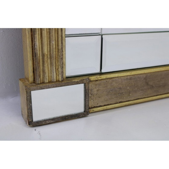 Image 1 of Miroir asiatique vintage en bois sculpté, 1980