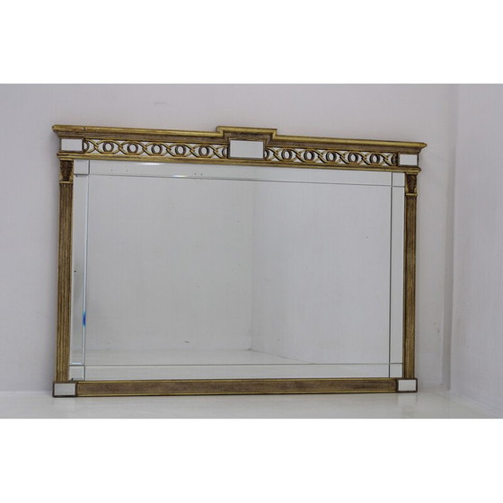Image 1 of Miroir asiatique vintage en bois sculpté, 1980