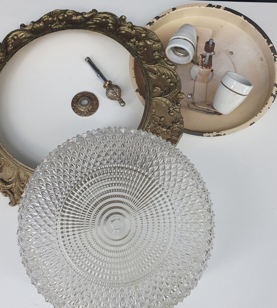 Image 1 of 2091 Plafonnier baroque vintage de style Hollywood Regency