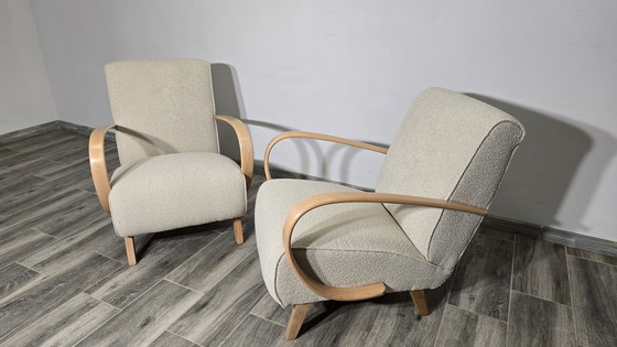 Image 1 of Fauteuils de Jindrich Halabala, années 1940, ensemble de 2