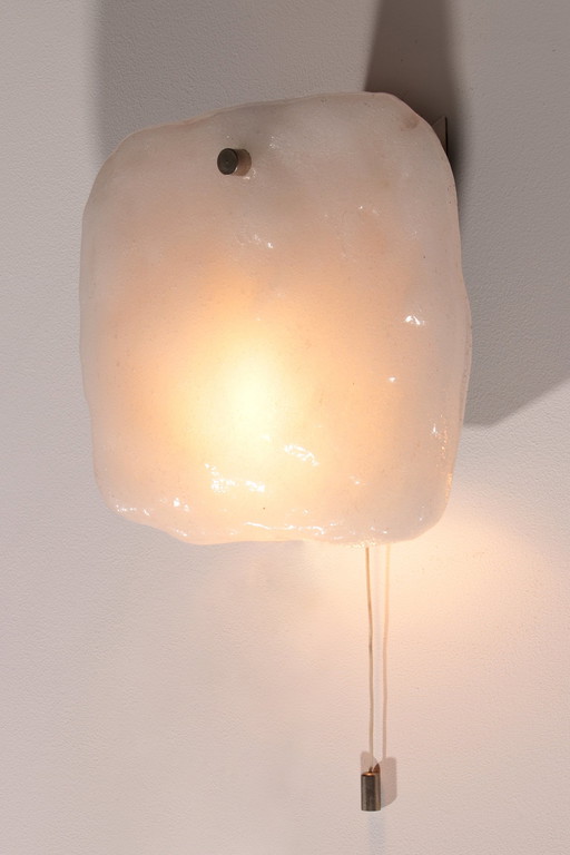 J.T Kalmar Franken Wall Lamp Model Stone, 1970