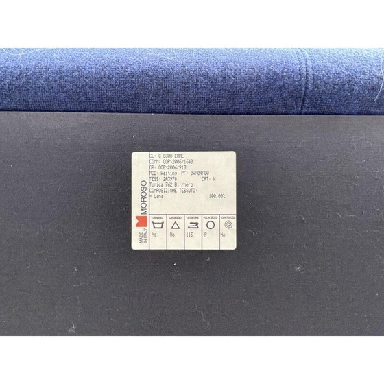 Image 1 of Banc vintage en acier recouvert de mousse de polyuréthane par Rodolfo Dordoni pour Moroso, 1980