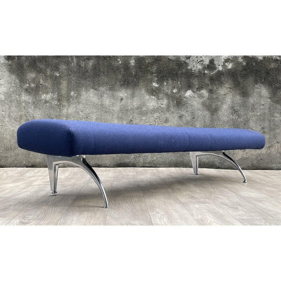 Image 1 of Banc vintage en acier recouvert de mousse de polyuréthane par Rodolfo Dordoni pour Moroso, 1980
