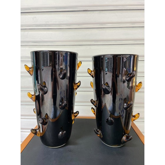 Image 1 of Paire de vases vintage d'Alberto Dona, 1980