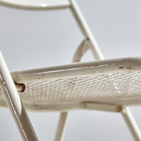 Image 1 of Chaise pliante en métal blanc, 1980