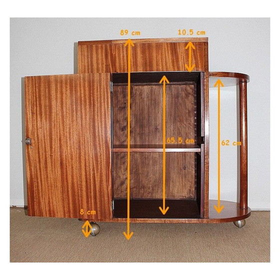 Image 1 of Meuble de bar en placage d'acajou, Mid Century, années 1950