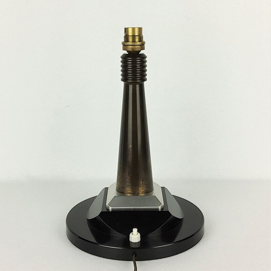 Image 1 of Lampe de bureau vintage en métal 1950