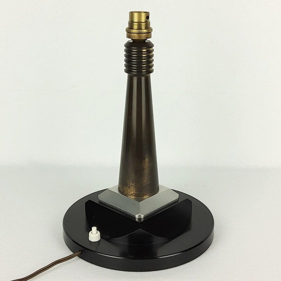 Image 1 of Lampe de bureau vintage en métal 1950