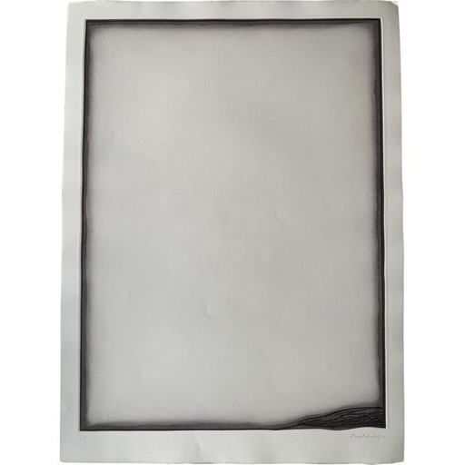 Gravure à l'eau-forte sur papier margenes 5 par Erwin Bechtold, 1977