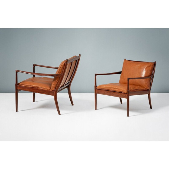 Image 1 of Paire de chaises longues en palissandre "Samso" par Ib Kofod-Larsen années 1960