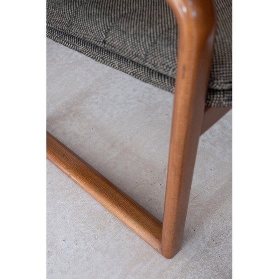 Image 1 of Paire de fauteuils scandinaves vintage en tissu, 1970