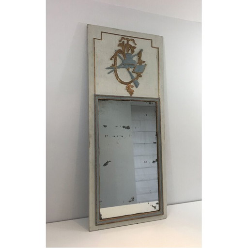 Miroir en bois sculpté Louis XVI, 1780