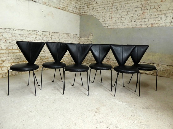 Image 1 of Série De 6 Chaises Lübke, 1970