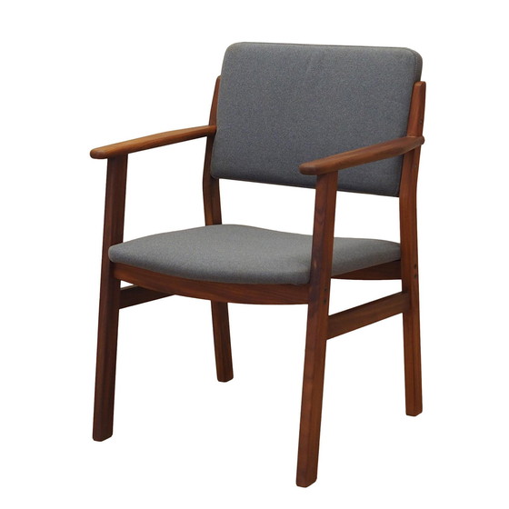 Image 1 of Fauteuil en teck graphite, Design danois, 1960S, Production : Danemark