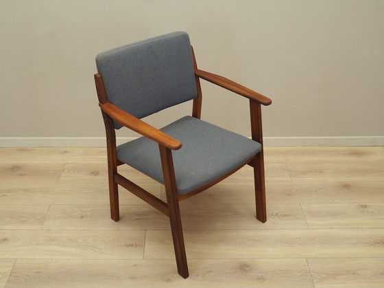 Image 1 of Fauteuil en teck graphite, Design danois, 1960S, Production : Danemark