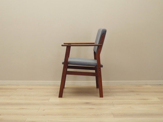 Image 1 of Fauteuil en teck graphite, Design danois, 1960S, Production : Danemark