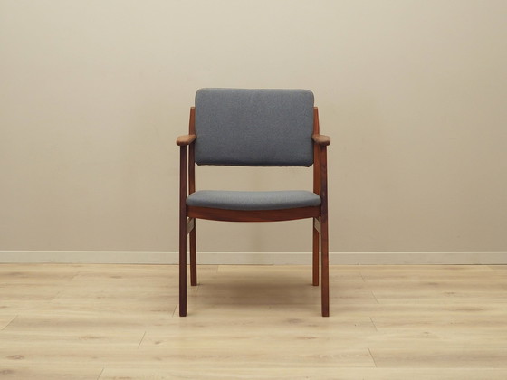 Image 1 of Fauteuil en teck graphite, Design danois, 1960S, Production : Danemark