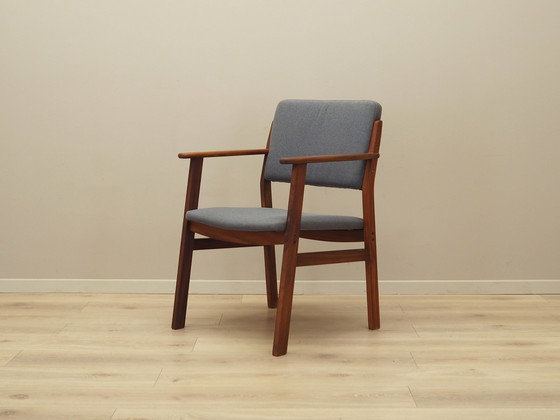 Image 1 of Fauteuil en teck graphite, Design danois, 1960S, Production : Danemark