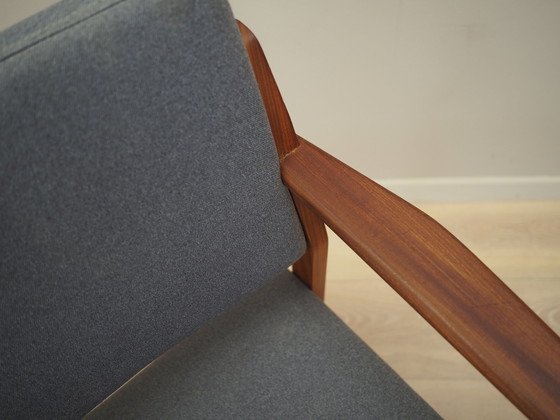 Image 1 of Fauteuil en teck graphite, Design danois, 1960S, Production : Danemark