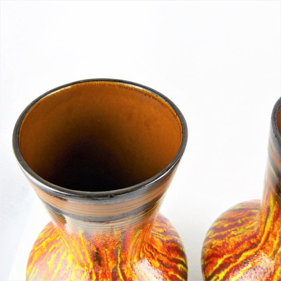 Image 1 of Paire de vases en céramique Saint Clément, 1960
