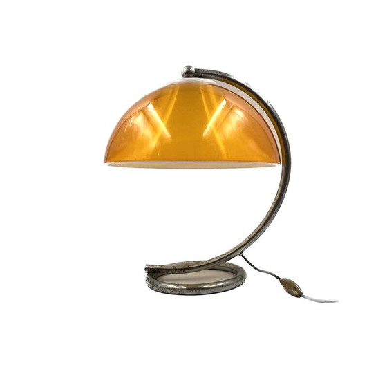 Image 1 of Lampe de table vintage en plexiglas et métal, France 1960