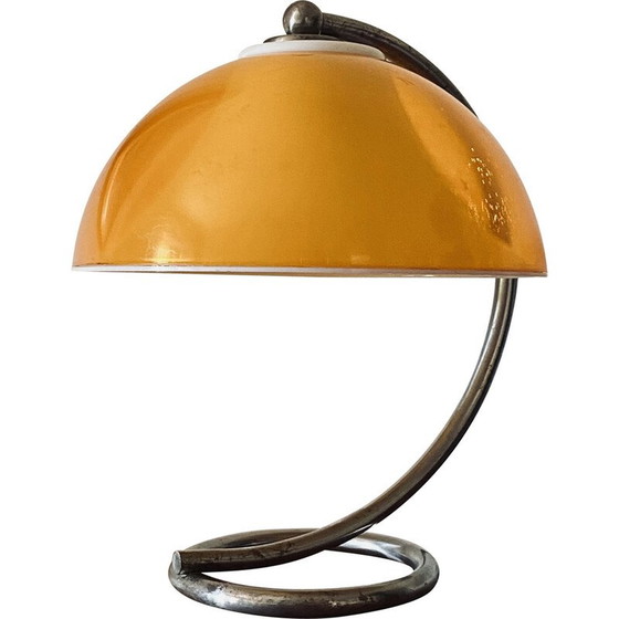 Image 1 of Lampe de table vintage en plexiglas et métal, France 1960
