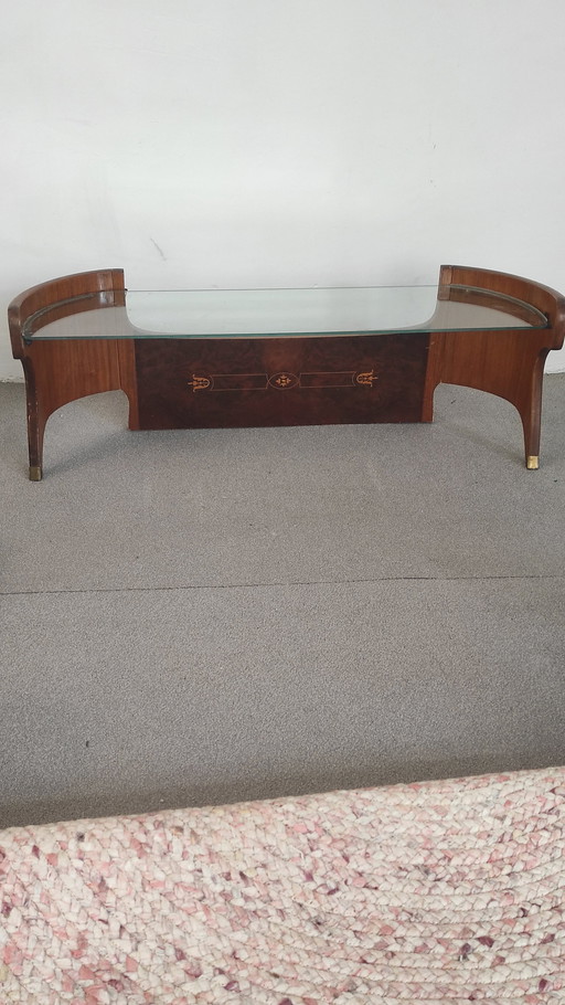 Table console italienne Mid Century 1950'